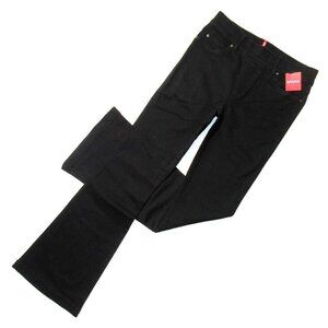 NWT SPANX 20326R Flare in Clean Black Pull-on Stretch Jeans L x 33 ½